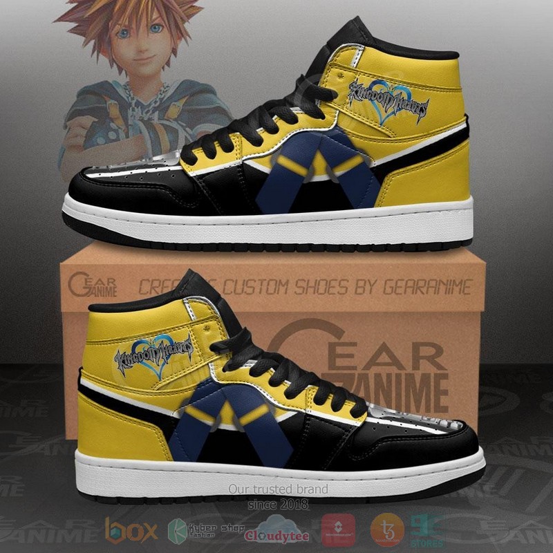 Kingdom Hearts Sora Uniform Anime Air Jordan high top Sneaker Shoes 8 Kingdom Hearts Sora Uniform Anime Air Jordan high top shoes