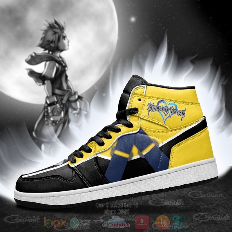 Kingdom Hearts Sora Uniform Anime Air Jordan high top shoes 1 2