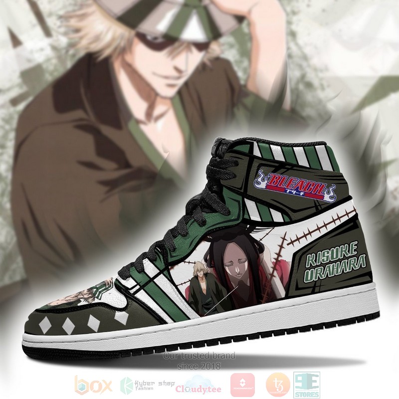 Kisuke Urahara Bankai Bleach Anime Air Jordan High Top Sneaker Shoes 3 Kisuke Urahara Bankai Bleach Anime Air Jordan High Top Shoes 1 2