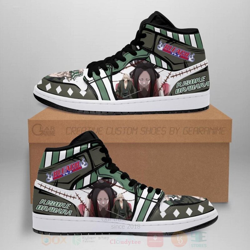 Kisuke Urahara Bleach Anime Air Jordan High Top Shoes