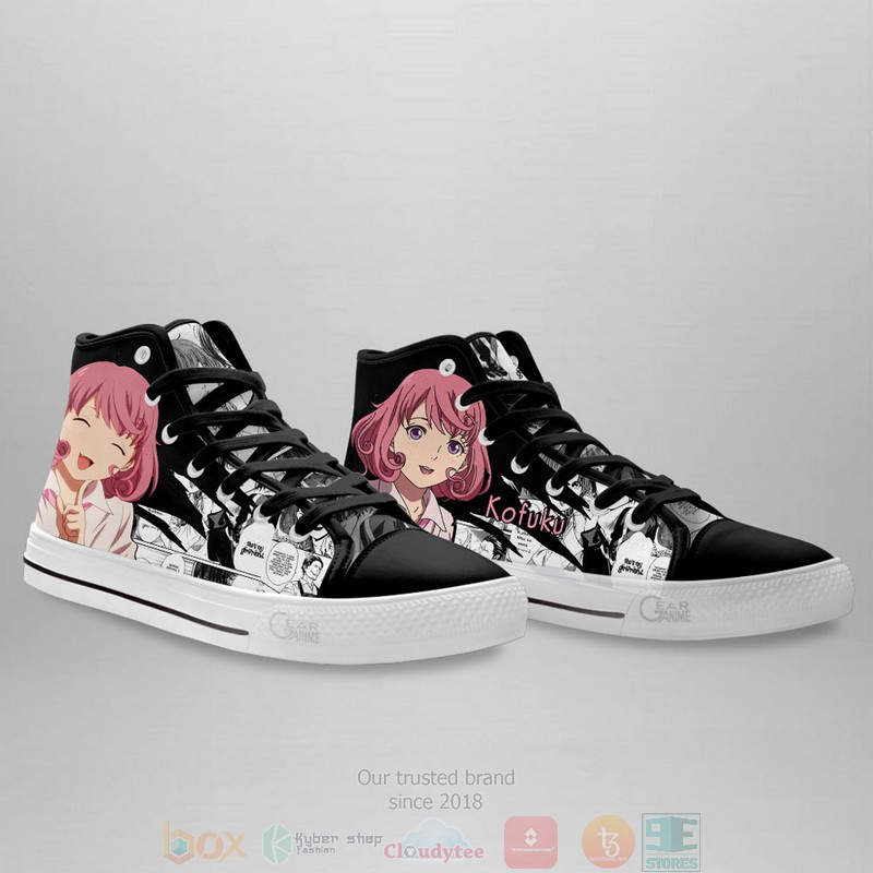 Kofuku Noragami Anime Canvas High Top Sneaker Shoes 3 Kofuku Noragami Anime Canvas High Top Shoes 1 2