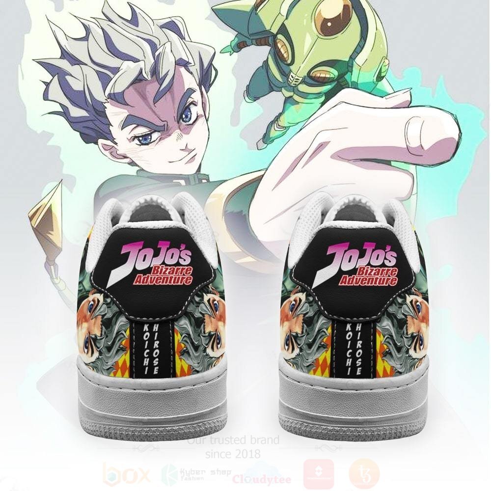 BEST Koichi Hirose JoJo Anime Nike Air Force Shoes 3 Koichi Hirose JoJo Anime NAF Shoes 1 2