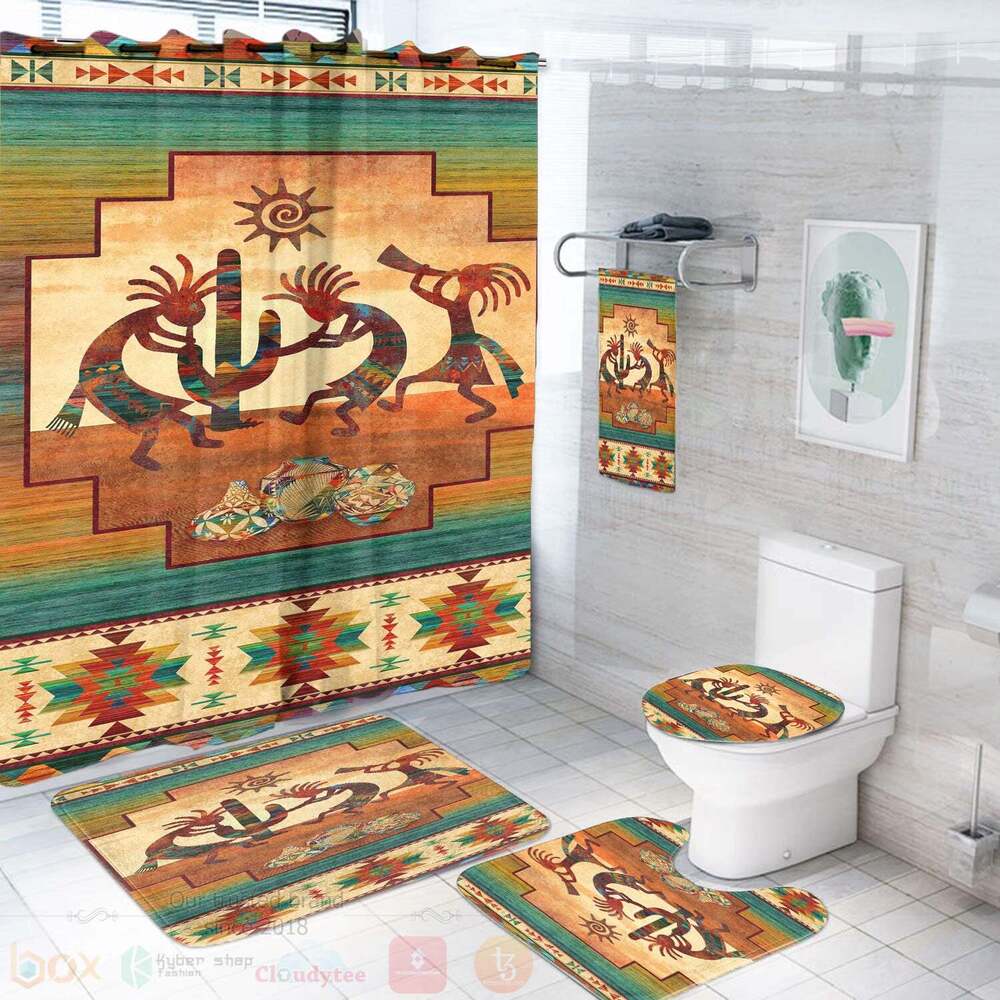 Kokopelli Myth Native American Bathroom Set