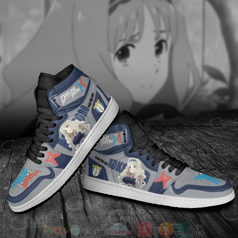 Kokoro Darling In The Franxx Code 556 Anime Air Jordan High Top Shoes 1 2 3