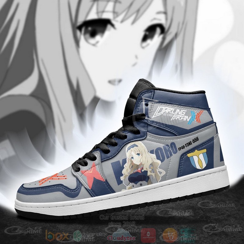 Kokoro Darling In The Franxx Code 556 Anime Air Jordan High Top Shoes 1 2 3 4
