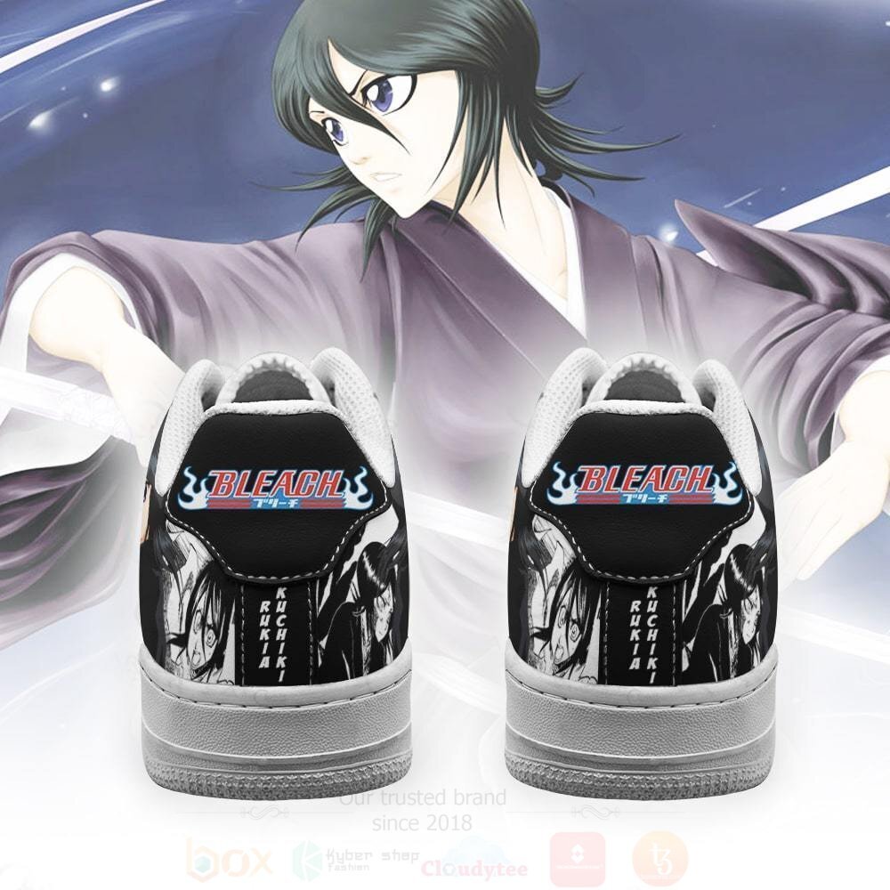 BEST Kuchiki Rukia Bleach Anime Nike Air Force Shoes 3 Kuchiki Rukia Bleach Anime NAF Shoes 1 2