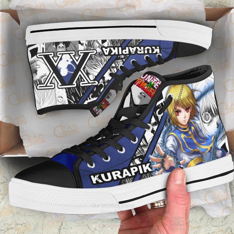 Kurapika Skill Custom Manga Anime Hunter X Hunter High Top Shoes 1