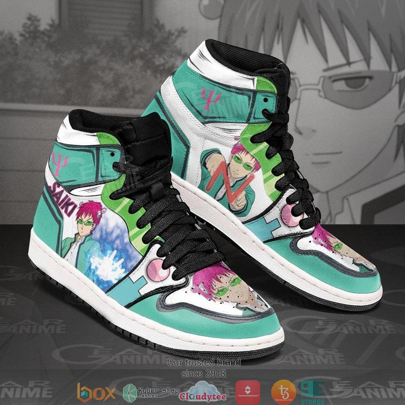 Kusuo Saiki Anime Saiki K Air Jordan High top shoes 1