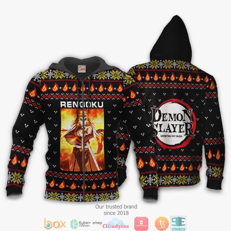 Kyojuro Rengoku Demon Slayer Anime 3d shirt hoodie 1