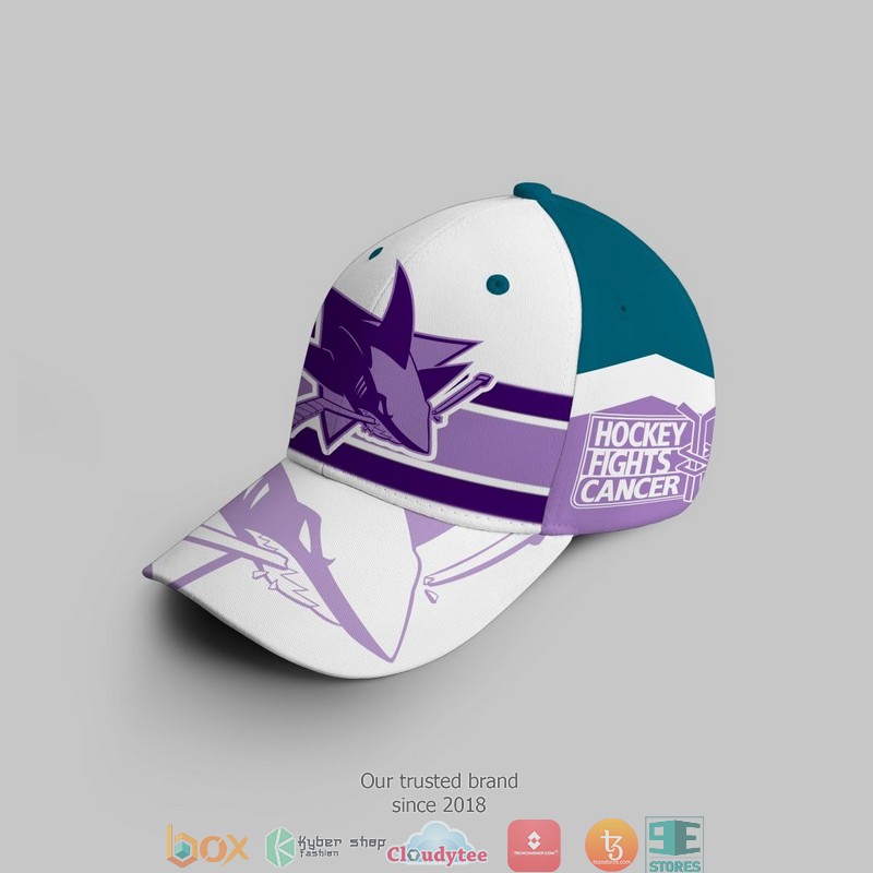 NHL San Jose Sharks Fights Cancer Cap 3 NHL San Jose Sharks Fights Cancer Cap 1 2