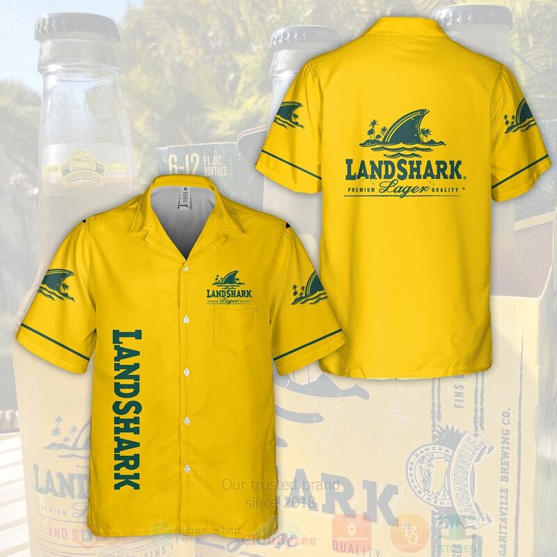 BEST Landshark Lager All Over Print Hawaiian Shirt 2 Landshark Lager Hawaiian Shirt