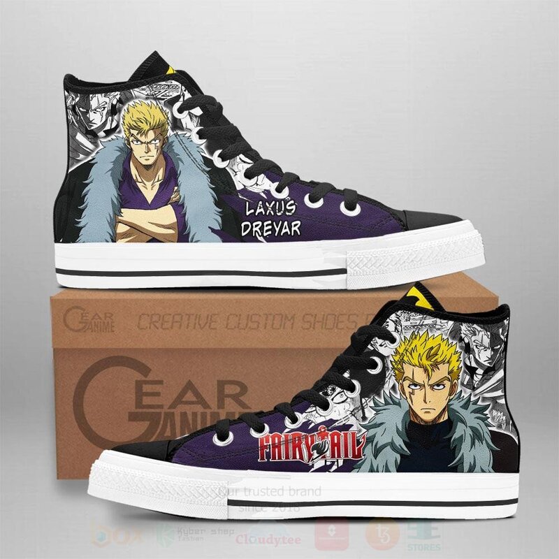 Laxus Dreyar Custom Fairy Tail Anime High Top Shoes