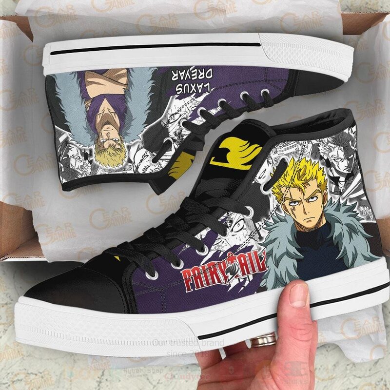 Laxus Dreyar Custom Fairy Tail Anime High Top Shoes 1