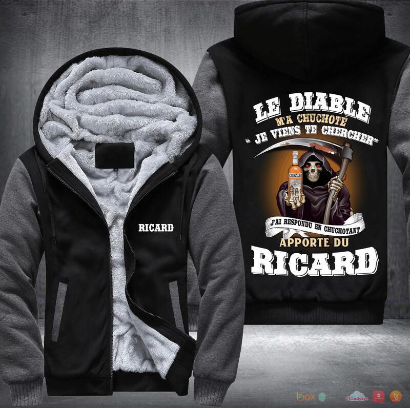 Le Diable Ricard Death God Fleece Hoodie Jacket 9 Le Diable Ricard Death God Fleece Hoodie Jacket