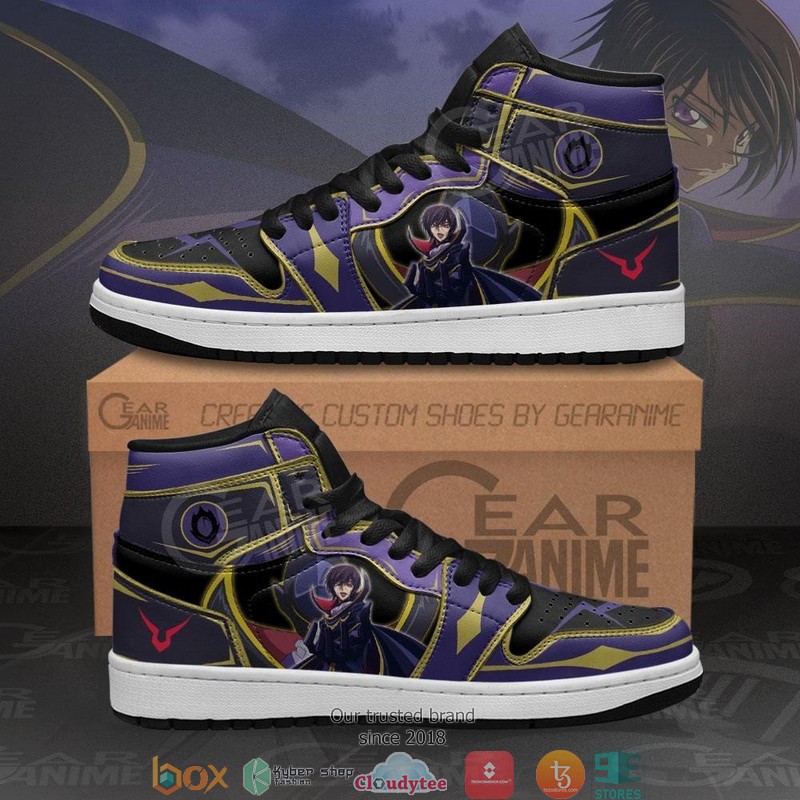 Lelouch Lamperouge Anime Code Geass Air Jordan High top shoes