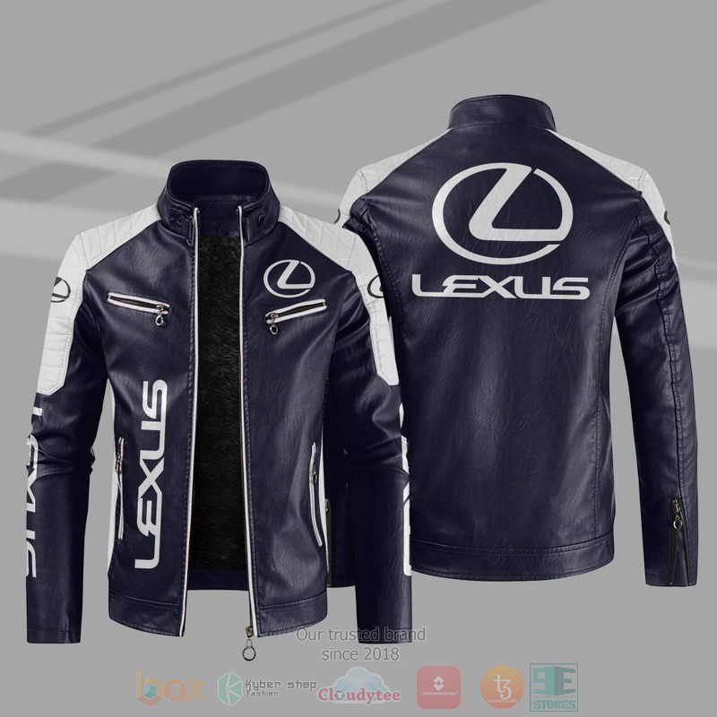 Lexus Company Block Leather Jacket 3 Lexus Block Leather Jacket 1 2