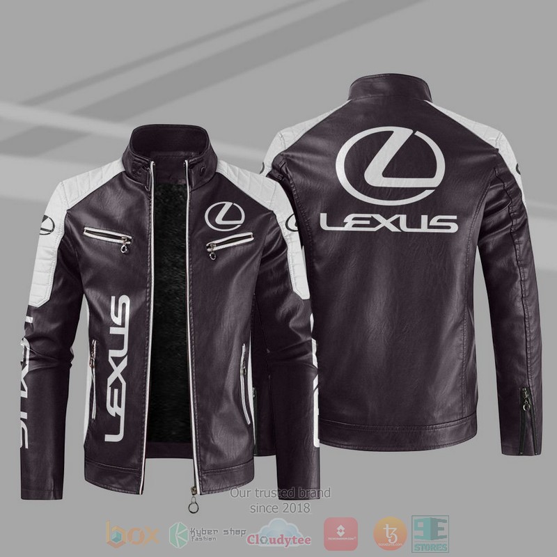 Lexus Company Block Leather Jacket 5 Lexus Block Leather Jacket 1 2 3 4