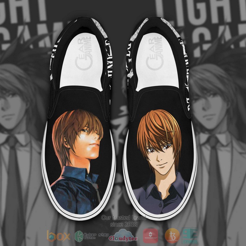 Light Yagami Death Note Anime Slip On Shoes