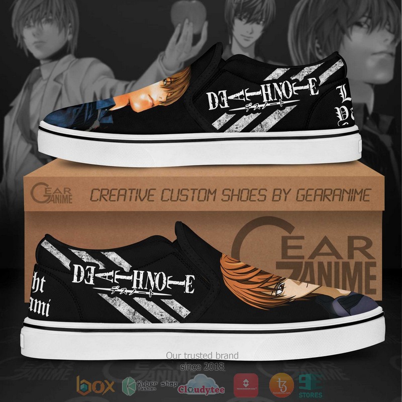 Light Yagami Death Note Anime Slip On Shoes 1