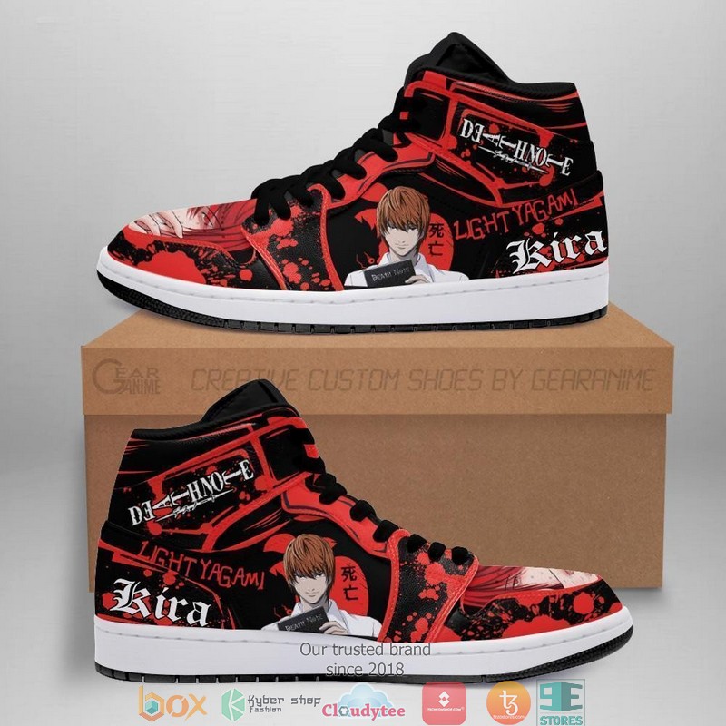 Light Yagami Red Death Note Anime Air Jordan High top shoes