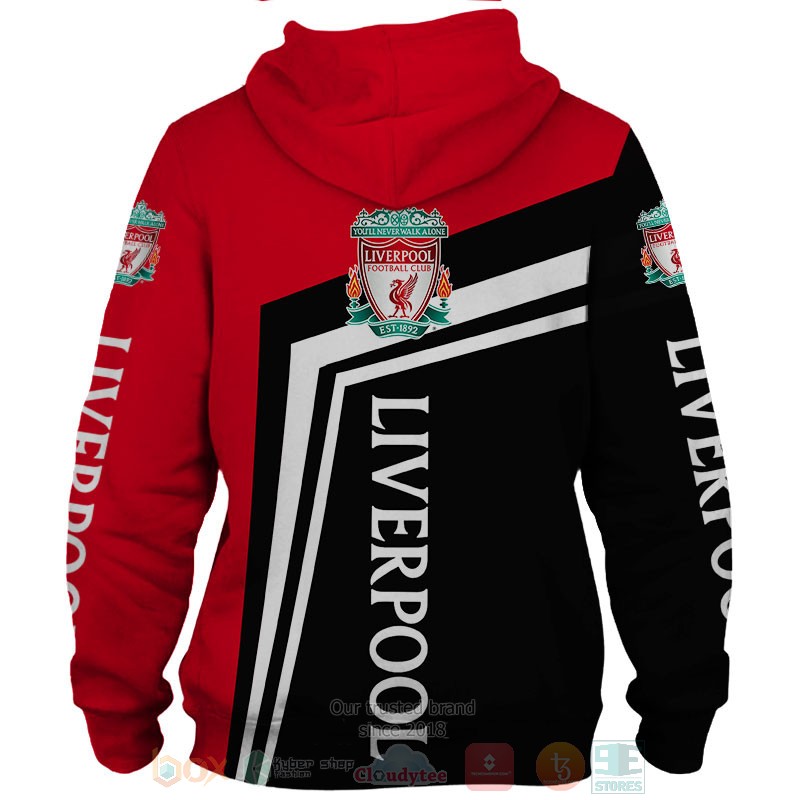 Liverpool red black shirt, hoodie 2 Liverpool red black 3D shirt hoodie 1