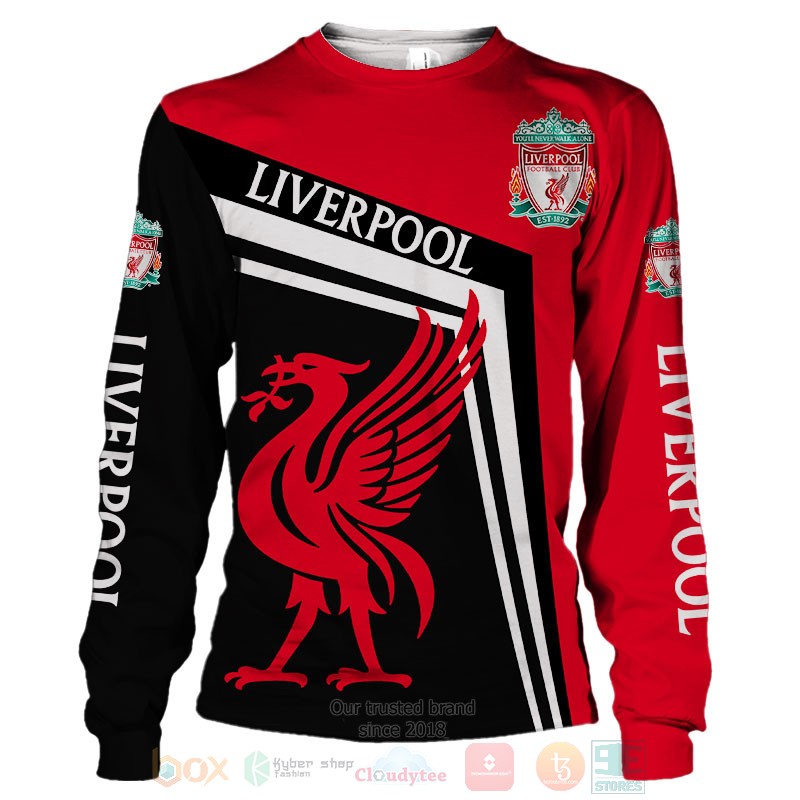 Liverpool red black shirt, hoodie 4 Liverpool red black 3D shirt hoodie 1 2 3
