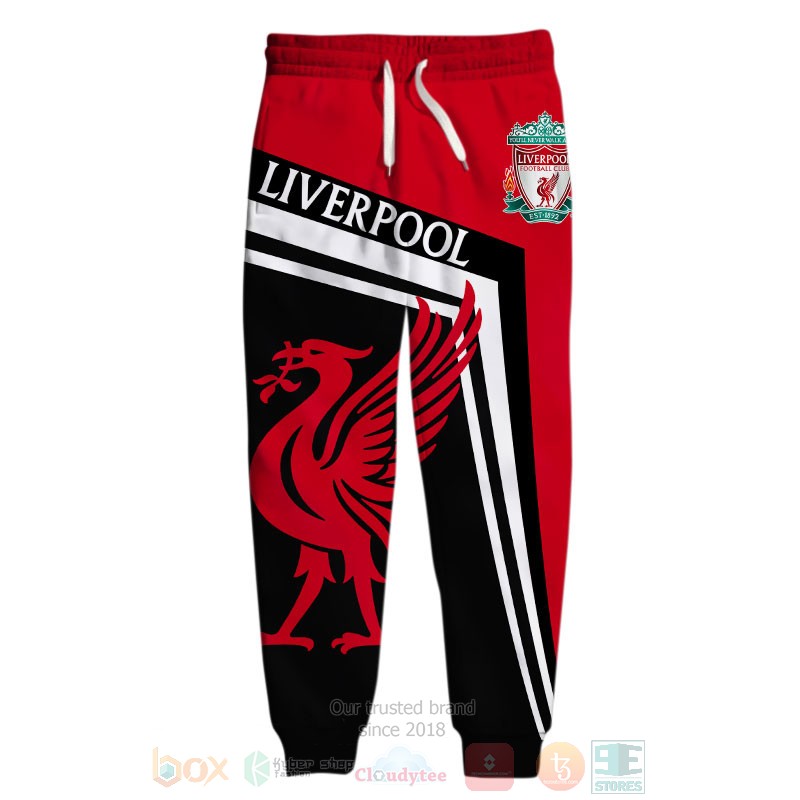 Liverpool red black shirt, hoodie 5 Liverpool red black 3D shirt hoodie 1 2 3 4