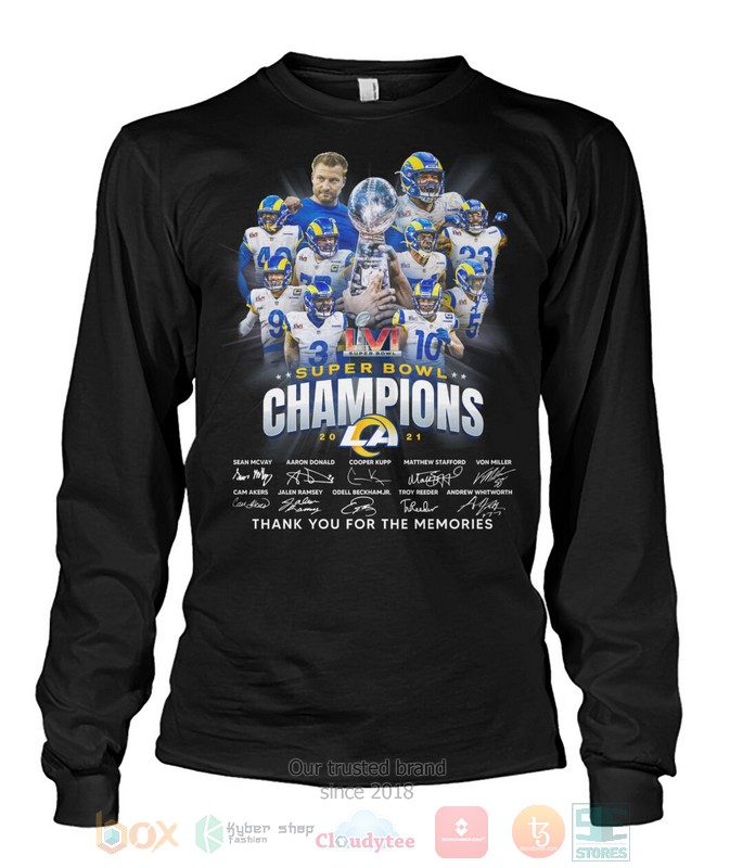 Los Angeles Rams Super Bowl Champions 2021 2d shirt hoodie 1 2 3 4 5 6 7
