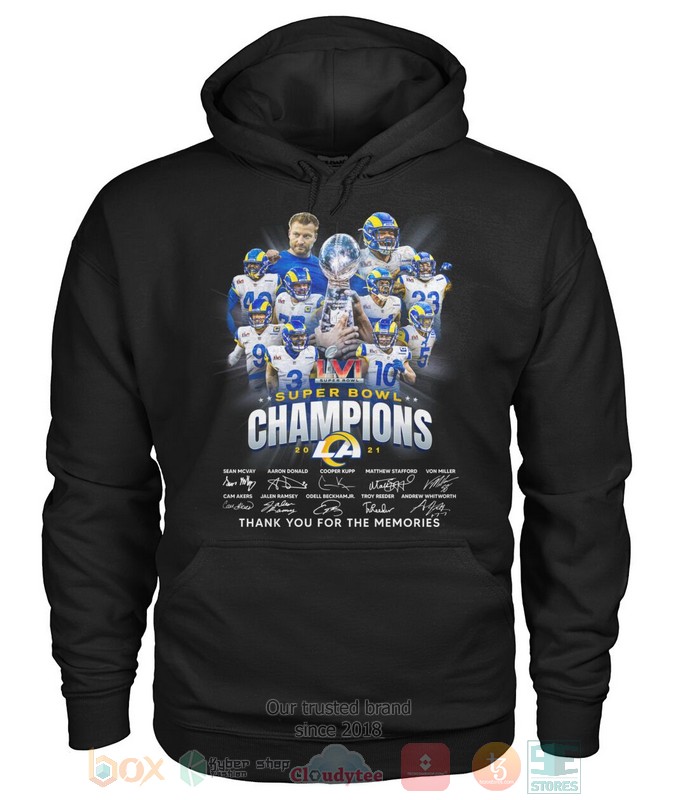 Los Angeles Rams Super Bowl Champions 2021 2d shirt hoodie 1 2 3 4 5 6 7 8 9