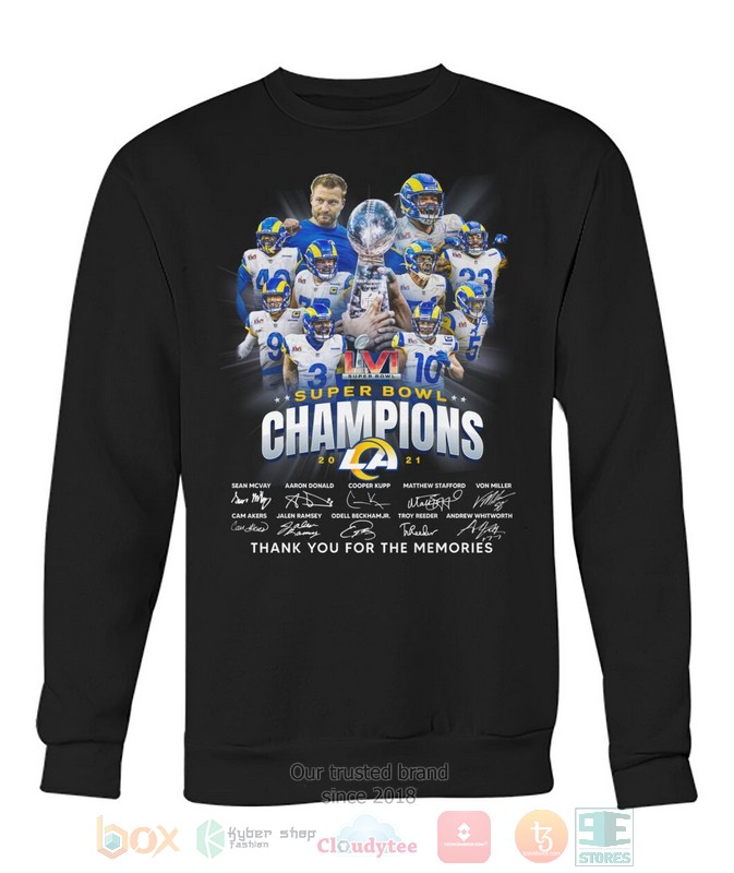 Los Angeles Rams Super Bowl Champions 2021 2d shirt hoodie 1 2 3 4 5 6 7 8 9 10 11