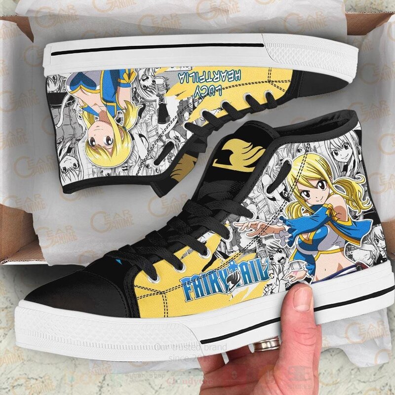 Lucy Heartfilia Custom Fairy Tail Anime High Top Shoes 1