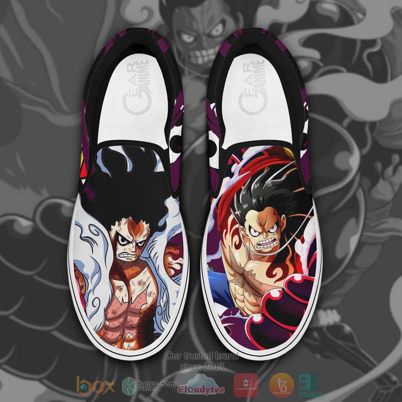 Luffy Gear 4 One Piece Anime Slip On Shoes