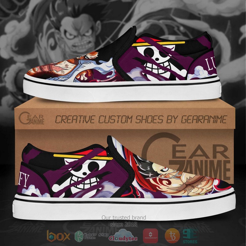 Luffy Gear 4 One Piece Anime Slip On Shoes 1