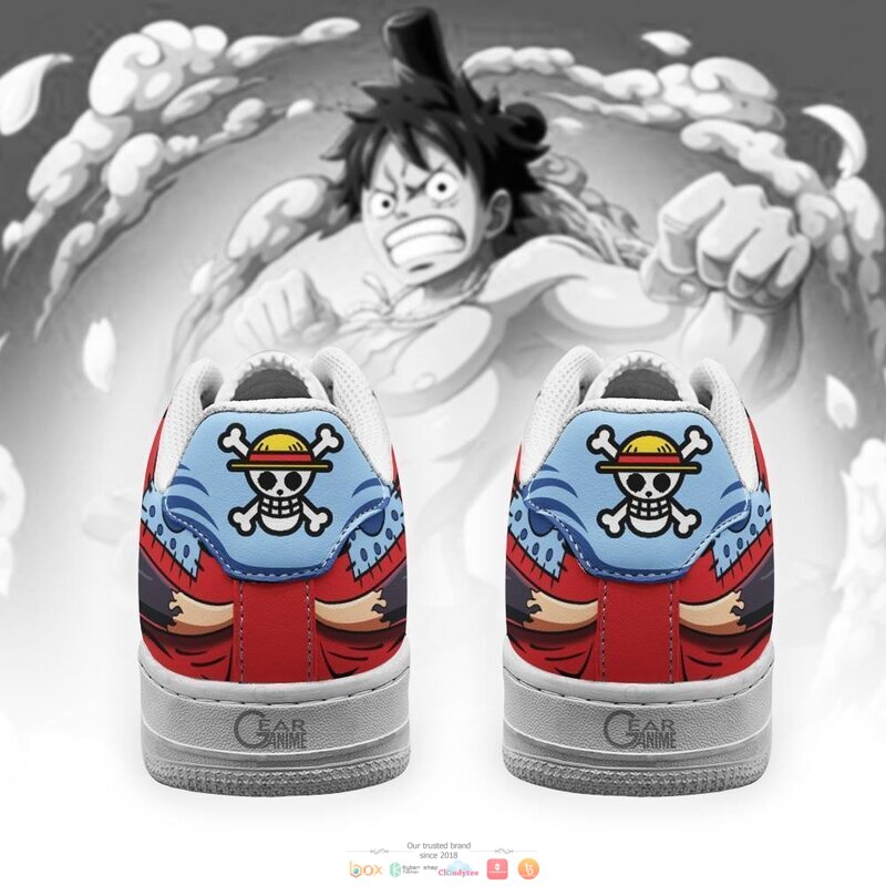 Luffy Haiki Wano Arc One Piece Anime Nike Air Force Shoes 1 2