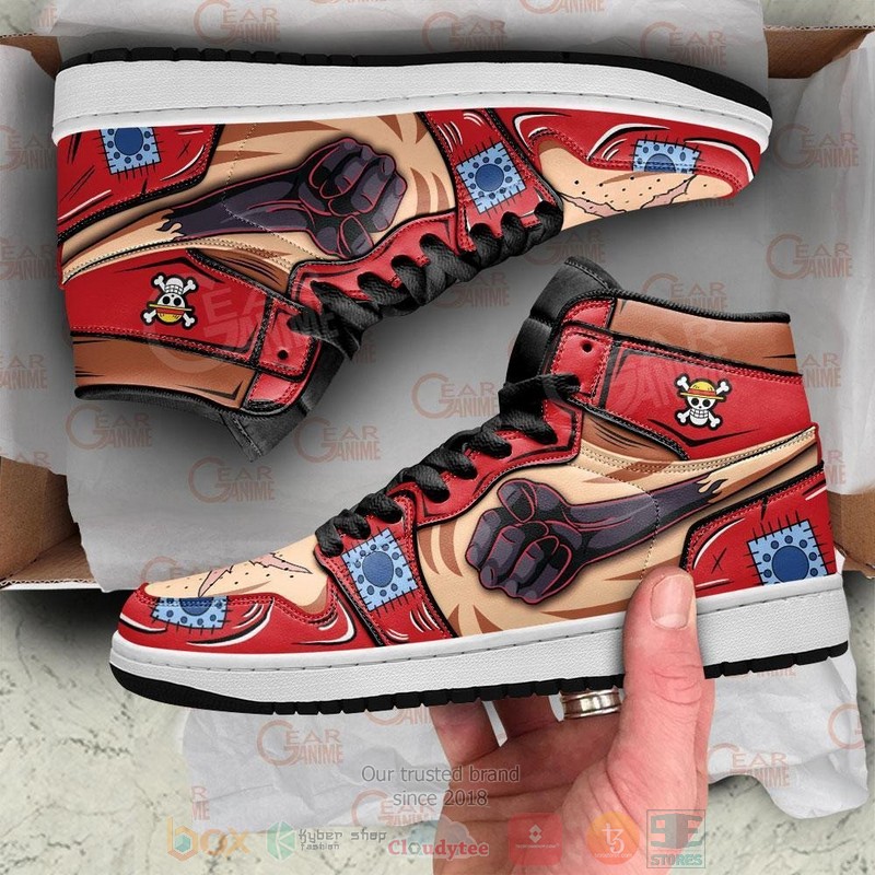 Luffy Haki Wano Arc One Piece Air Jordan high top shoes 1 2 3