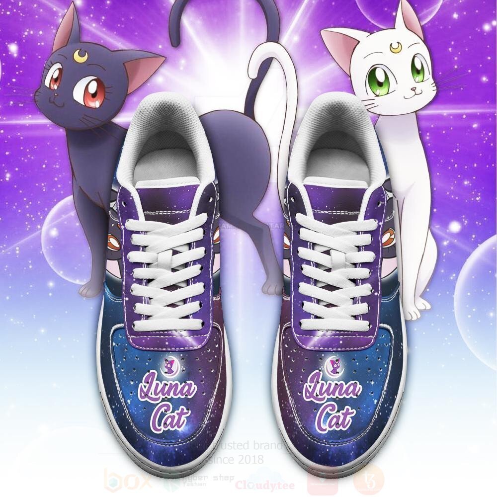 Luna Cat Custom Anime Sailor Moon NAF Shoes 1