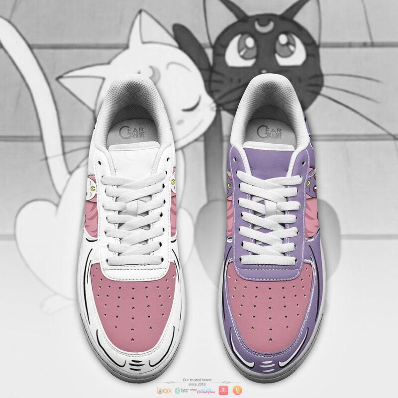 Luna and Artemis Sailor Anime Nike Air Force Sneaker Shoes 4 Luna and Artemis Sailor Anime Nike Air Force Shoes 1 2 3