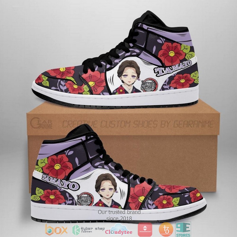 Lady Tamayo Anime Demon Slayer Air Jordan High Top Shoes 1