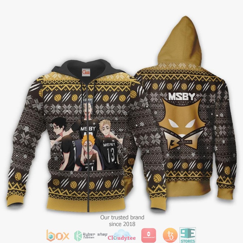 MSBY Black Jackals Haikyuu Anime 3d shirt hoodie 1