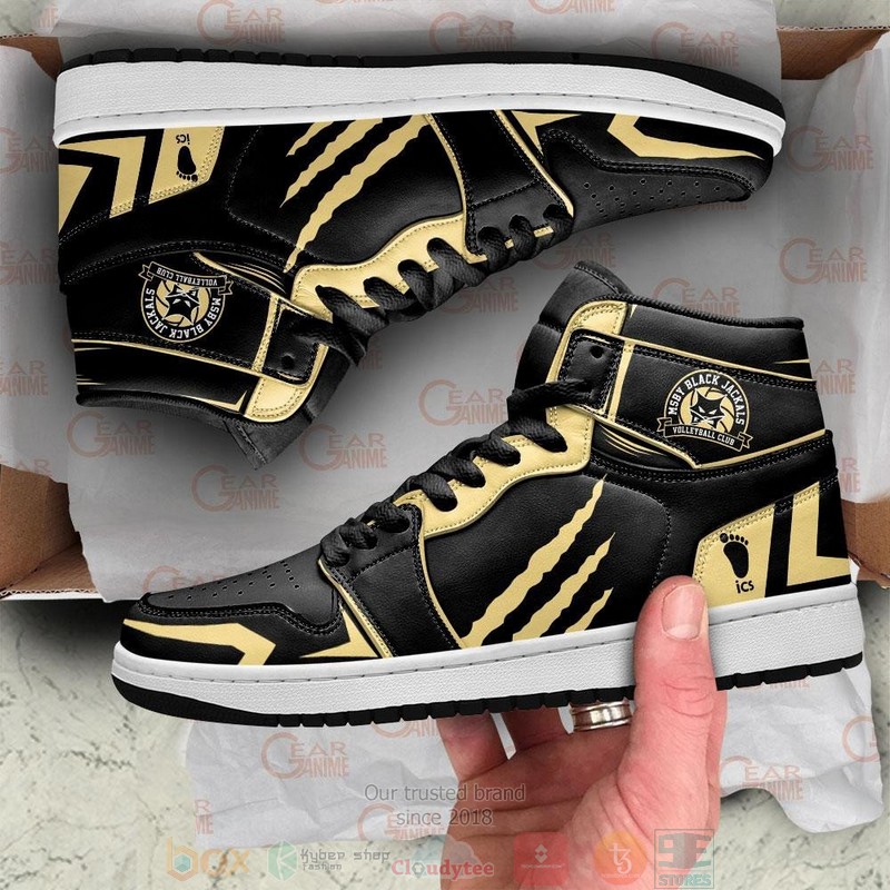 MSBY Black Jackals Haikyuu Anime Air Jordan High Top Shoes 1 2