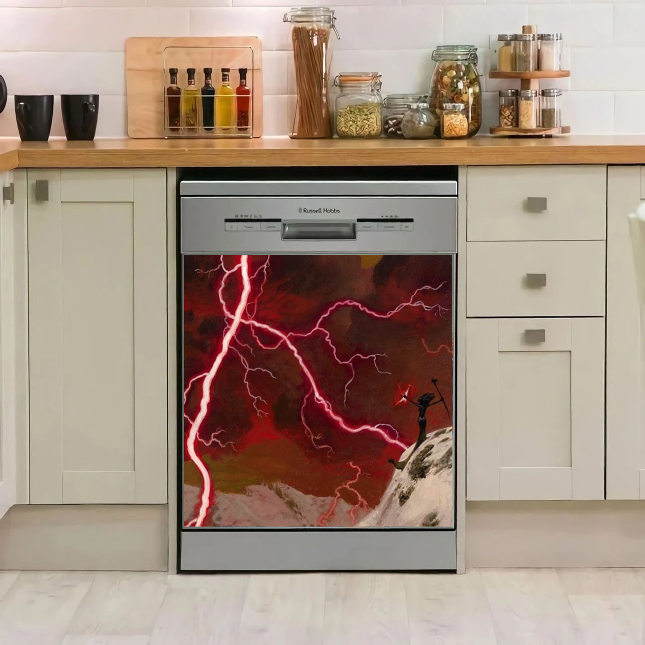 MTG Lightning Bolt Dishwasher Cover