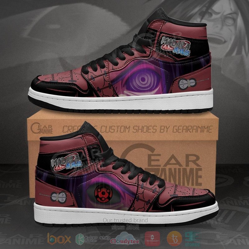 Madara Eyes Rinnegan & Mangekyou Sharingan Anime Air Jordan high top Sneaker Shoes 8 Madara Eyes Rinnegan Mangekyou Sharingan Anime Air Jordan high top shoes