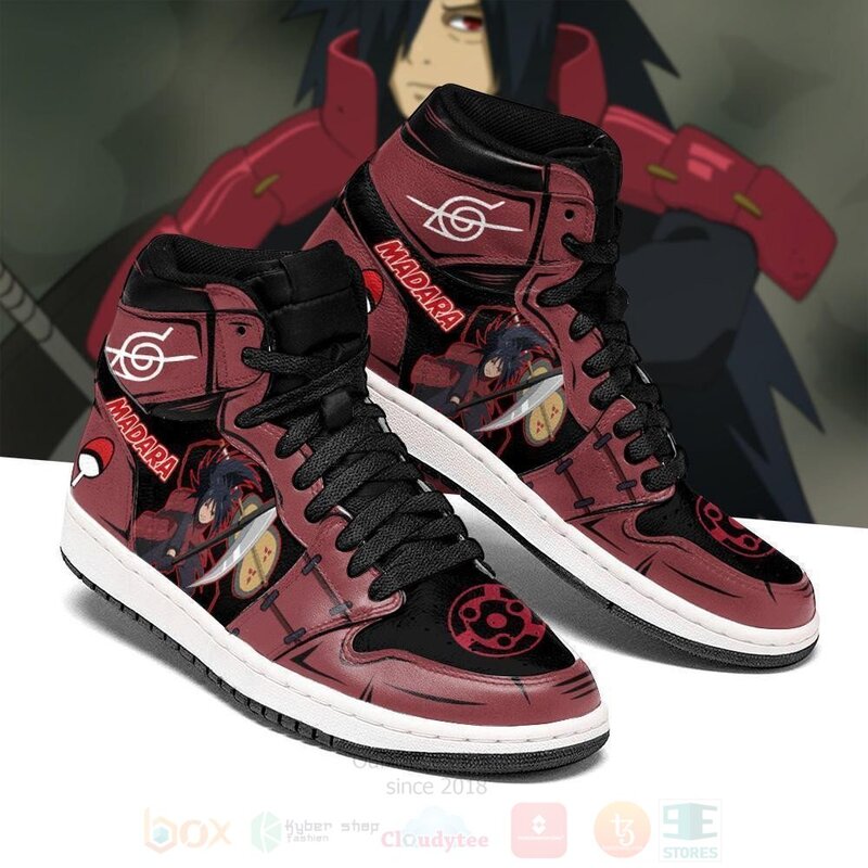 Madara Uchiha Custom Fighting Anime Air Jordan High Top Shoes