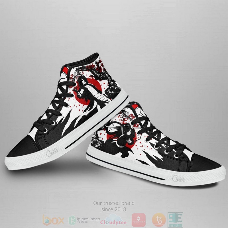 Madara Uchiha Naruto Anime Japan Style Canvas High Top Shoes 1 2 3