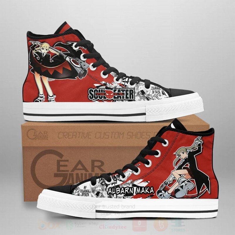 Maka Albarn Custom Manga Anime Soul Eater High Top Shoes