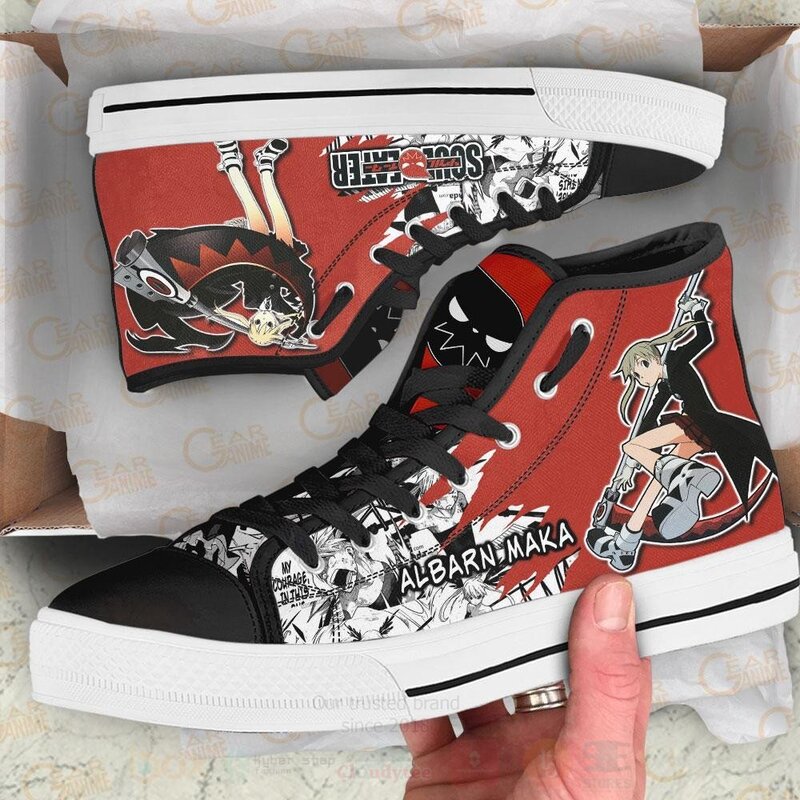 Maka Albarn Custom Manga Anime Soul Eater High Top Shoes 1