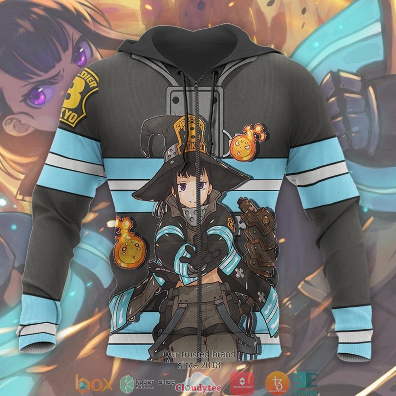Maki Oze Fire Force Anime 3d shirt hoodie 1 2 3 4 5 6 7