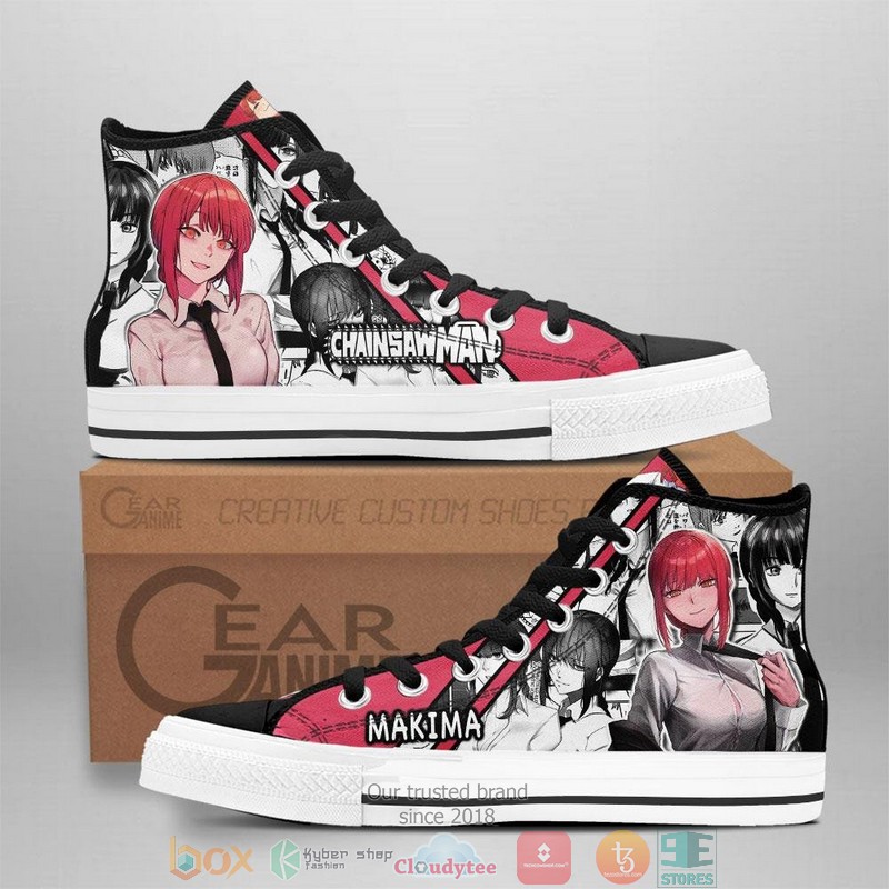Makima Chainsaw Man High Top Canvas Shoes