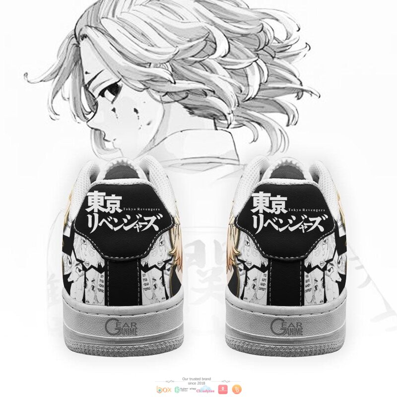 Manjirou Sano Mikey Anime Tokyo Revengers Nike Air Force Shoes 1 2 3