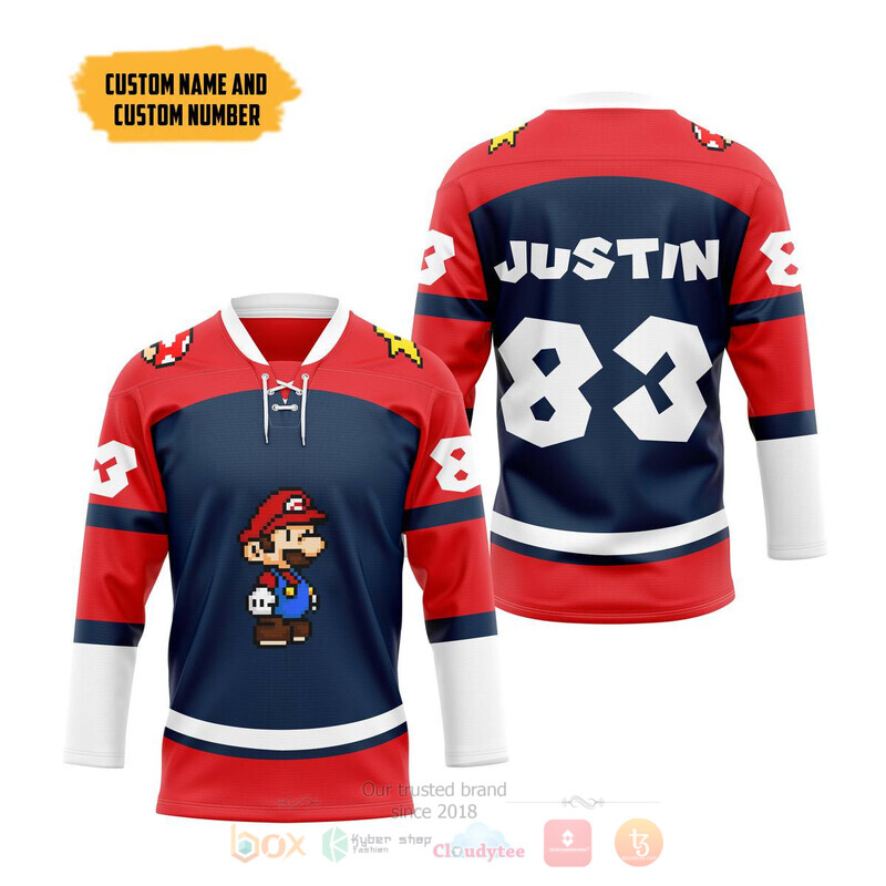 Mario Sports Custom Hockey Jersey 3 Mario Sports Custom Hockey Jersey 1 2